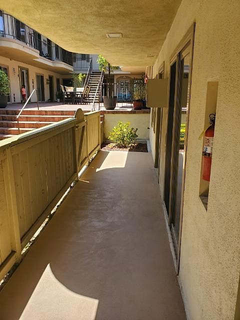 Walk way of apt #18