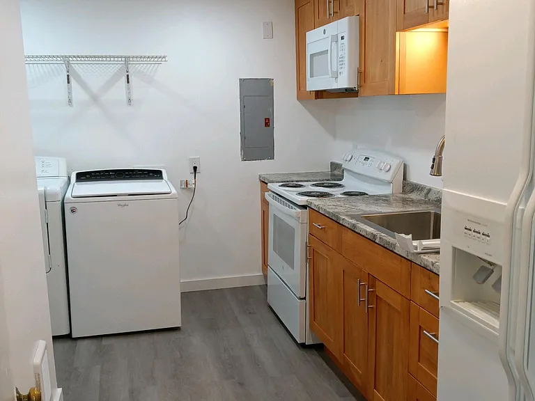 Downstairs kitchen and laundry