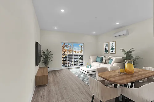 Floor plan A1 - 1 Bed 1 Bath Back facing NO Balcony