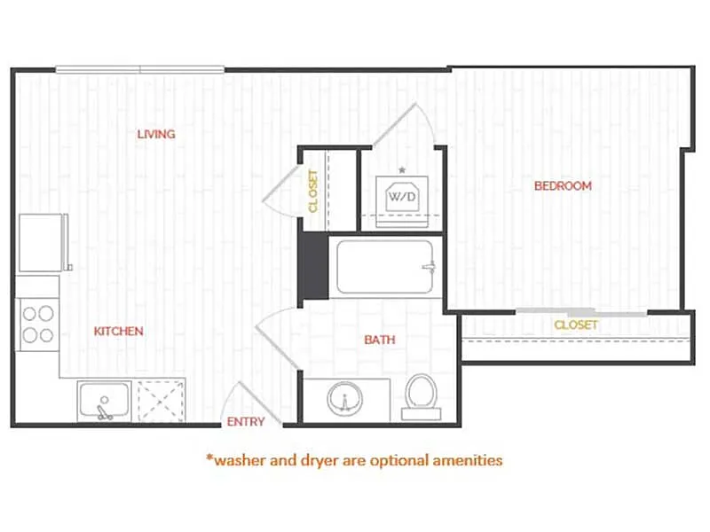 Floor plan 1x1URB-502
