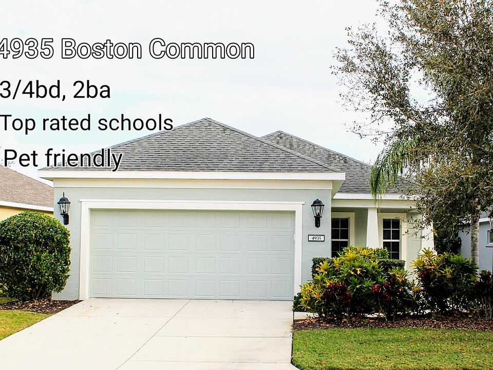 4935 Boston Common Gln. 1881 sq ft. 3/4bd, 2 ba. Recently painted interior and exterior.