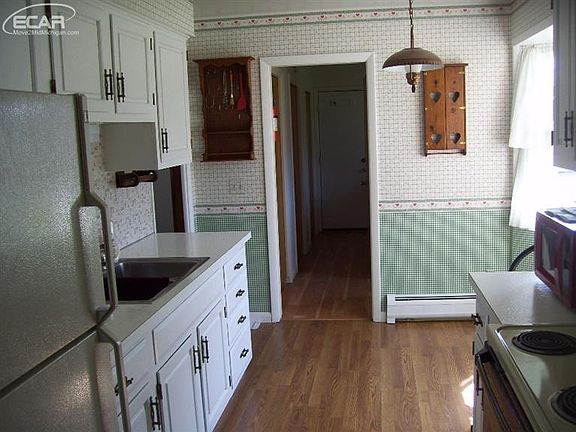 Brand new flooring in the kitchen as well.