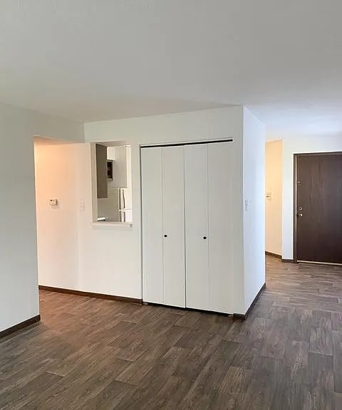 View of large hall/coat closet.