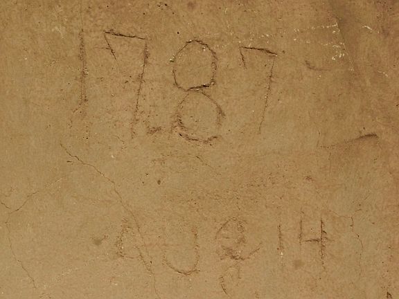 1787 Inscription on Original Section of Home