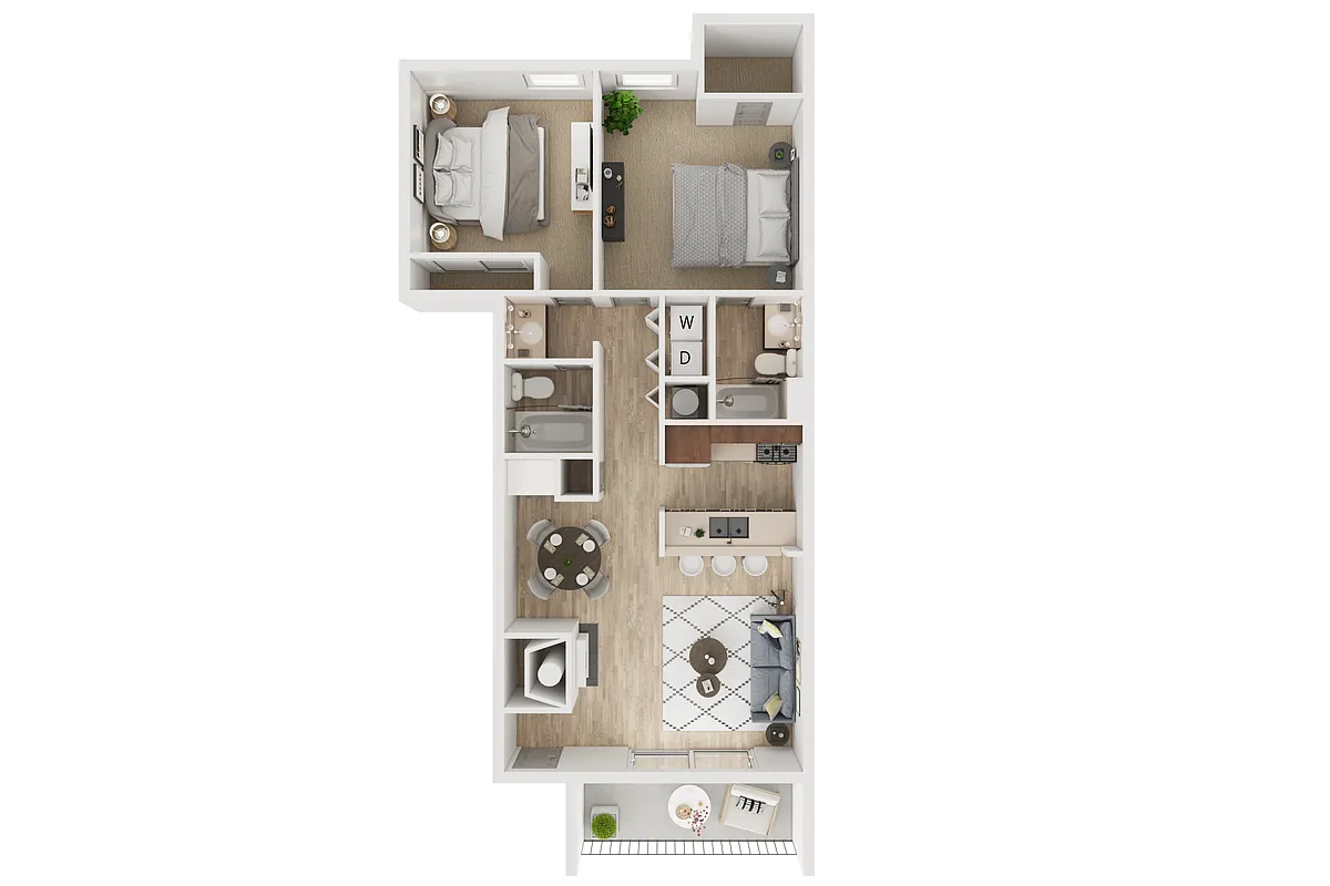 Floor plan 2X2 A