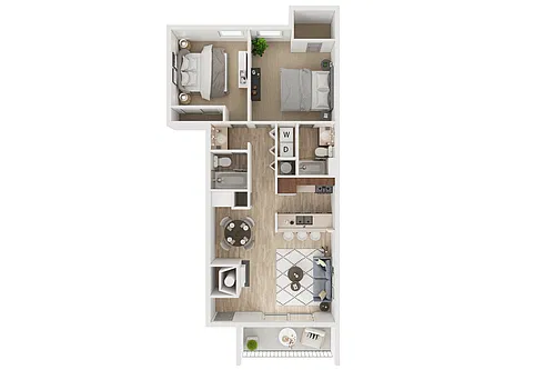 Floor plan 2X2 A