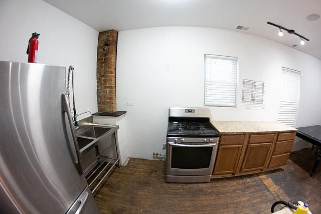 kitchen from hall entrance