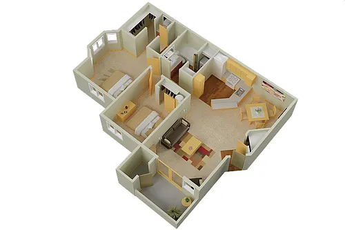 Floor plan 2X15