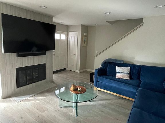 Main floor, front door and living room