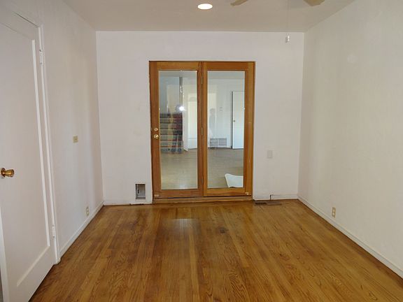 Dining room with french door