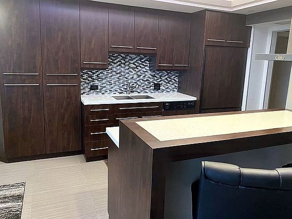 Kitchen with bar stools 