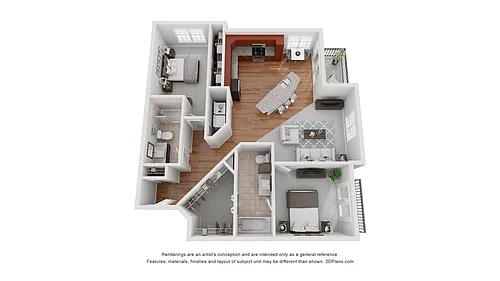 Floor plan The Oakley Deluxe