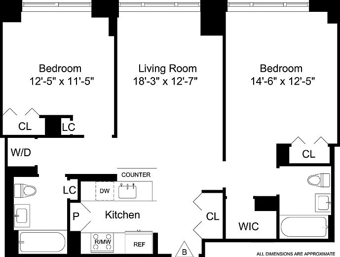 2nd image of 330 W 39th St APT 7B