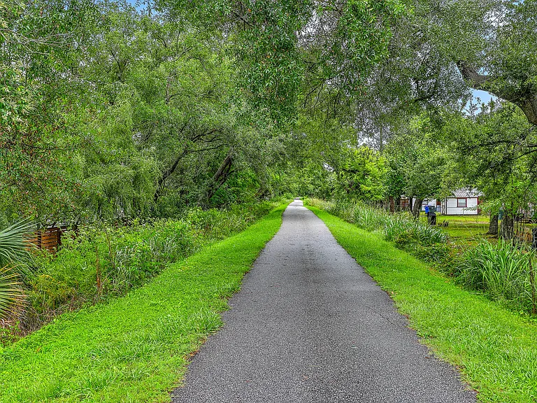 Greenway walking trail from back yard