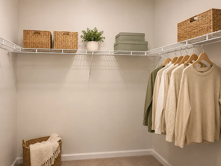 Primary closet