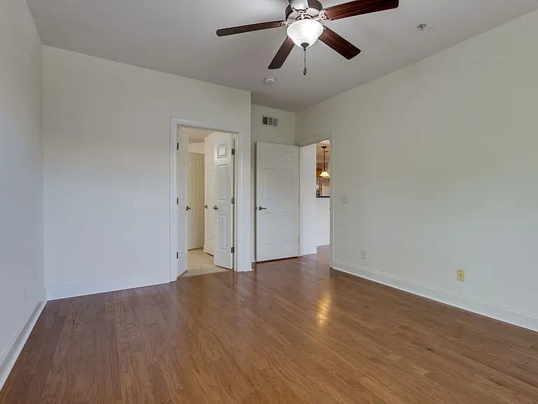 The Bedrooms are separated with one on each side of the open living area.