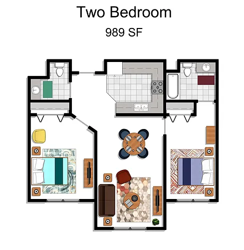 Floor plan 2X2
