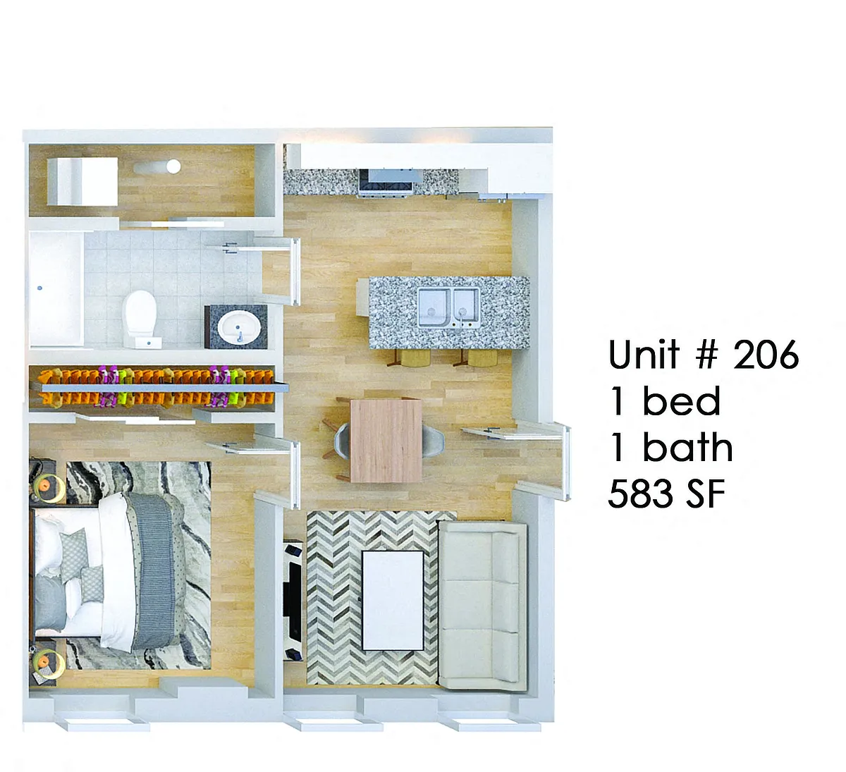 Floor plan 206