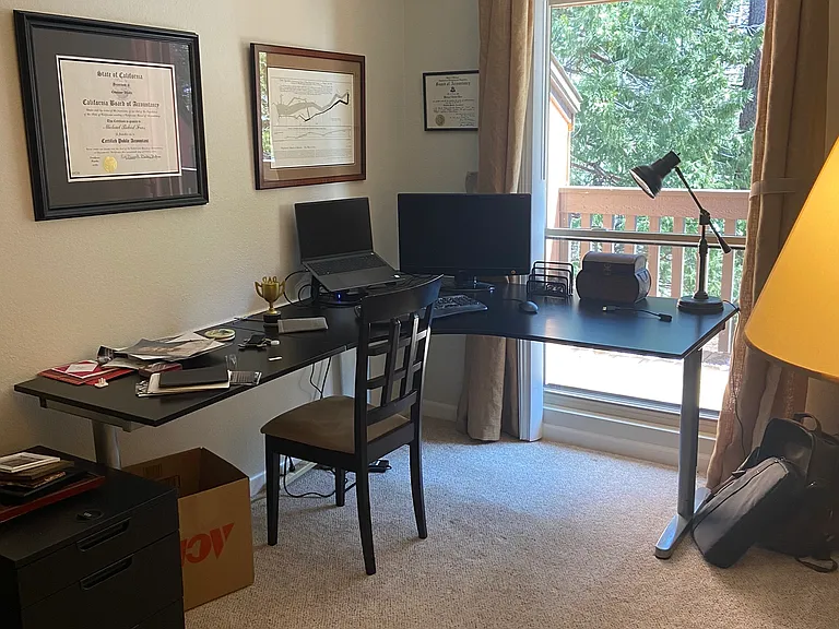 2nd floor bedroom. Currently set up as an office