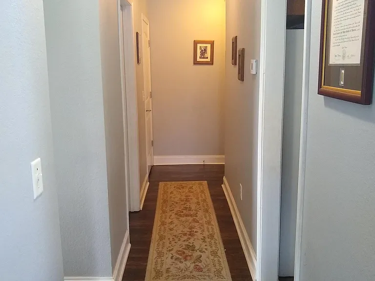 Downstairs Hallway to Master Bedroom