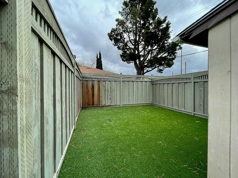 private backyard