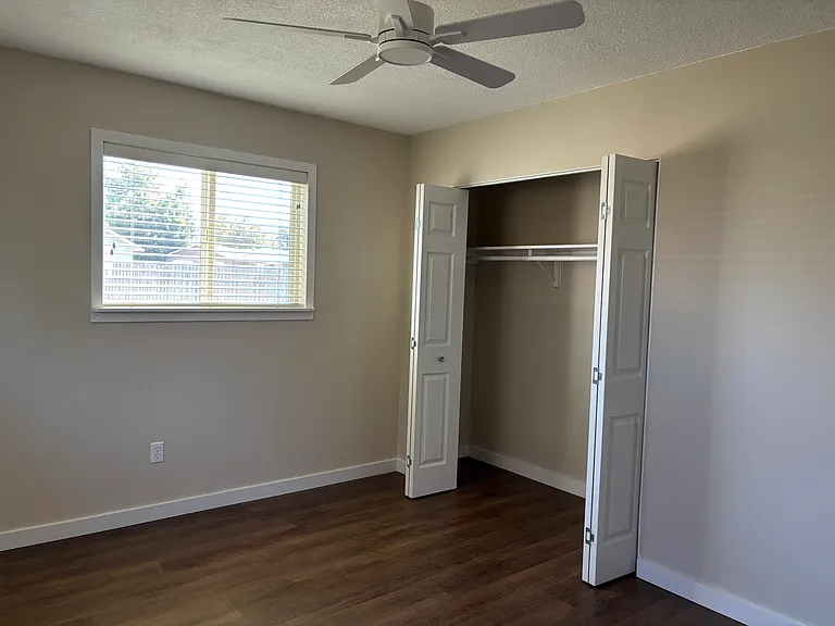 Primary bedroom with large closet