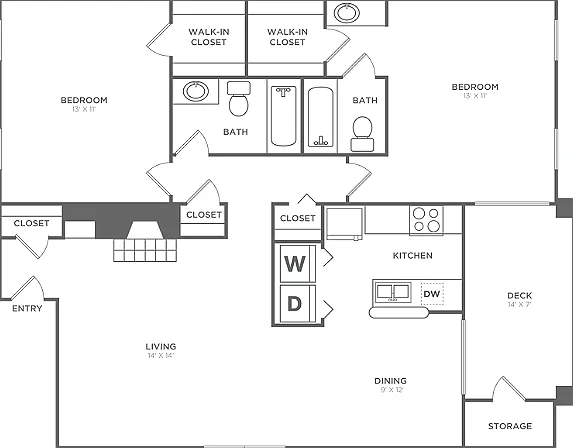 The Berkley | 2 bed 2 bath | 1100 sq ft The Berkley | 2 bed 2 bath | 1100 sq ft