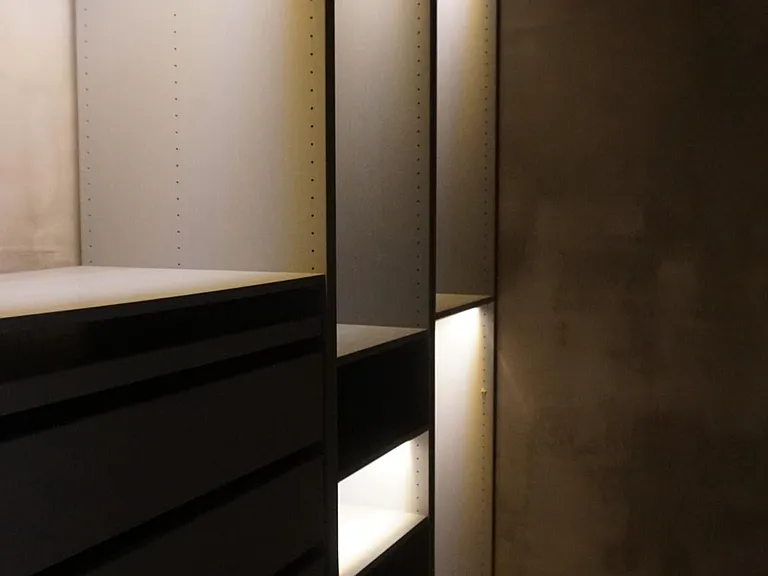 Cedar lined walk in closet