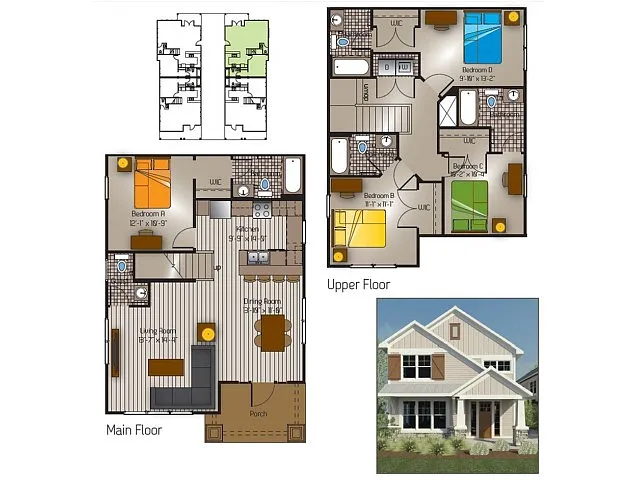 Floor plan Bandera 4x4.5