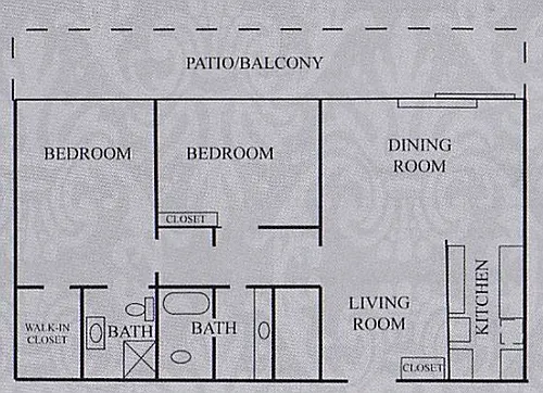 Floor plan 2Bed