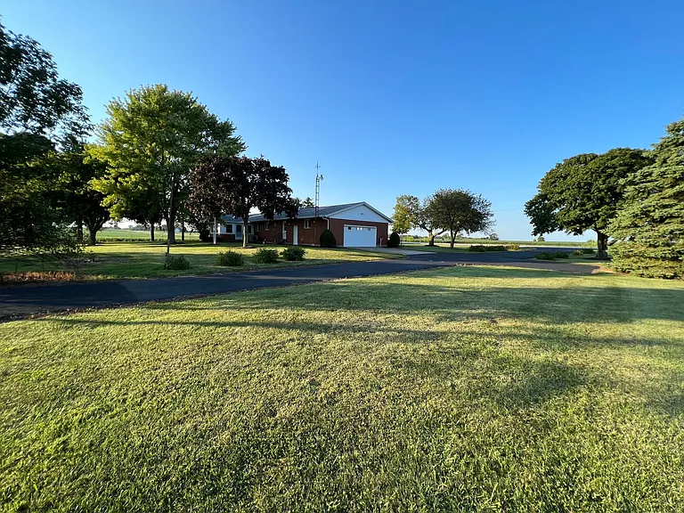 side yard view looking north