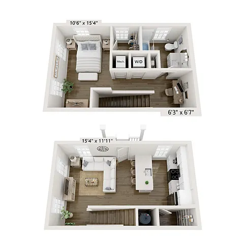 Floor plan Trevor B Townhome - BCll