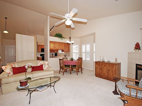 Great room is adjacent to the kitchen