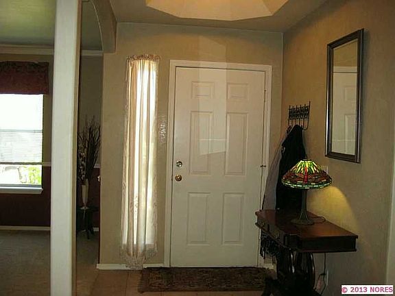 Tiled Entry with Tray Ceiling