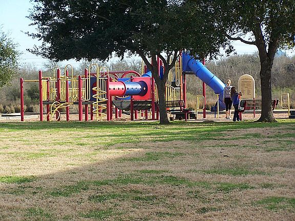Fun recreation area at Nassau Bay City park offers a playground, covered pavilion, picnic tables, basketball court, tennis  courts, dog park & a walkway next to the lake. Its a few blocks away at 18100 Park Rd near Martinique.Dr.