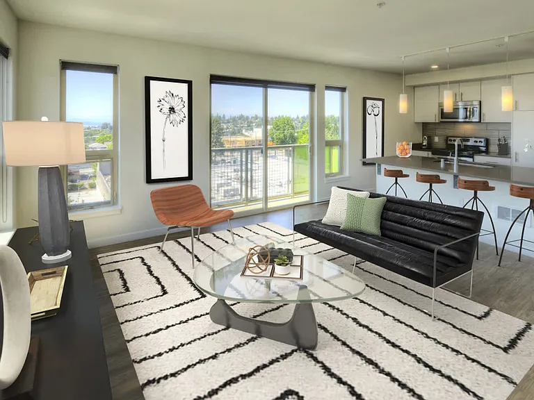 Living Room with Balcony