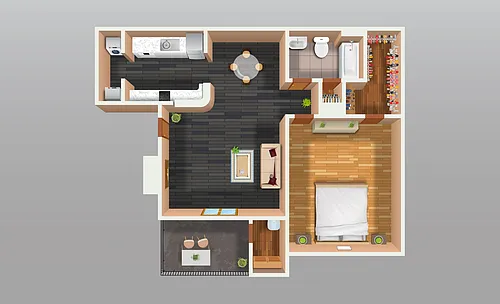 Floor plan 1X1