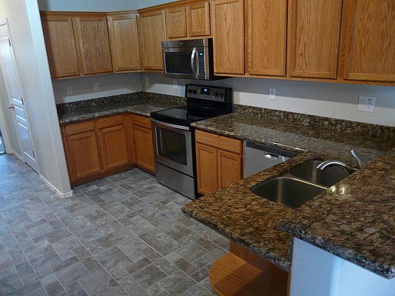 kitchen tile with new appliances