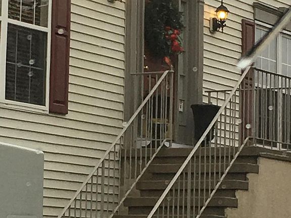 Front door, end unit