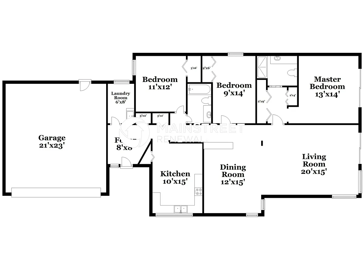 Floor Plan - 8316 Brandeis Cir W