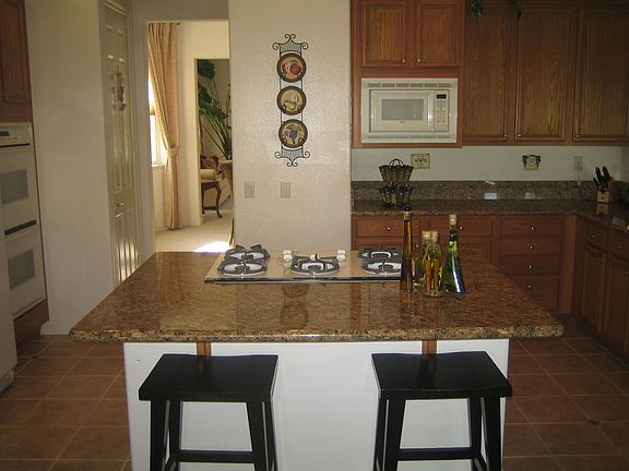 Kitchen with granite counters