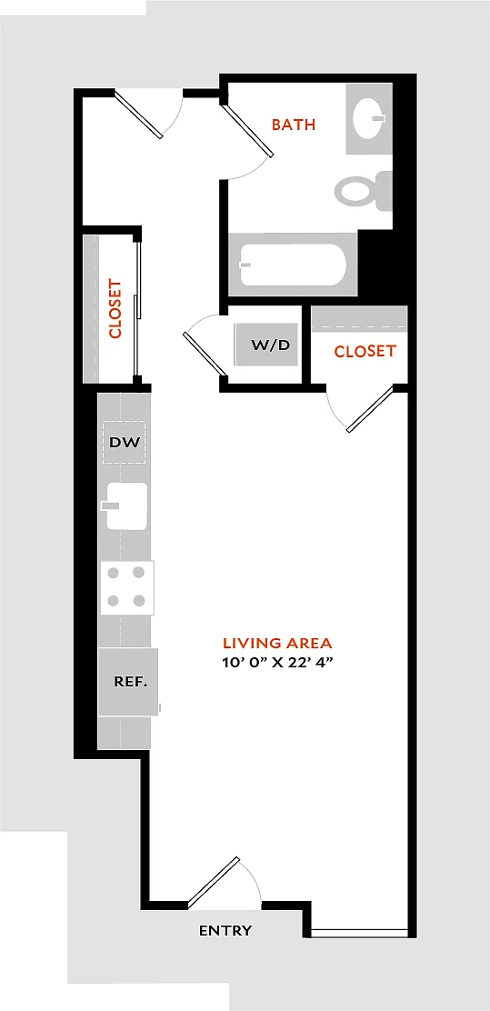 Floor plan Studio G