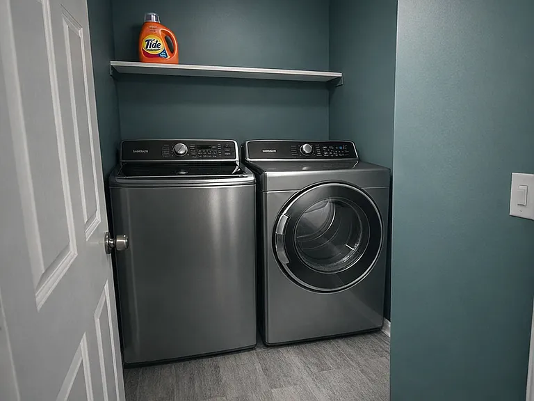 laundry room, washer and dryer included