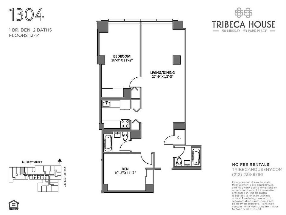 1st image of 50 Murray St APT 1304