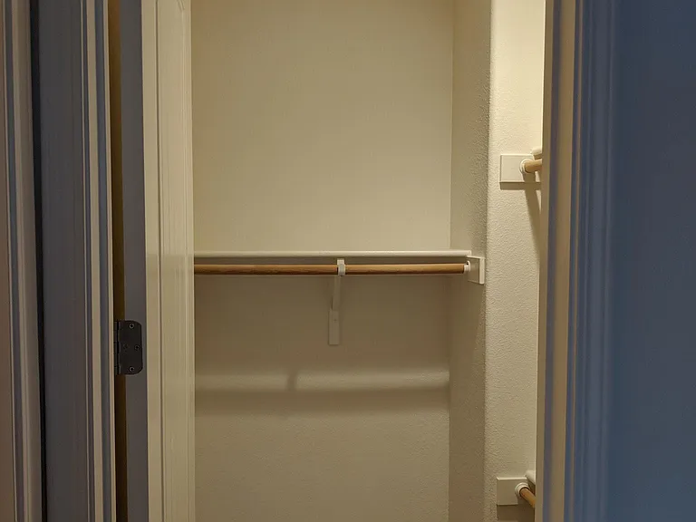 Walk-in closet for second bedroom
