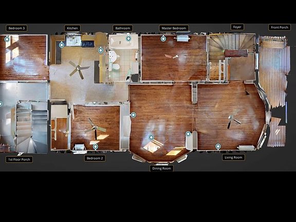 Layout of first floor.
