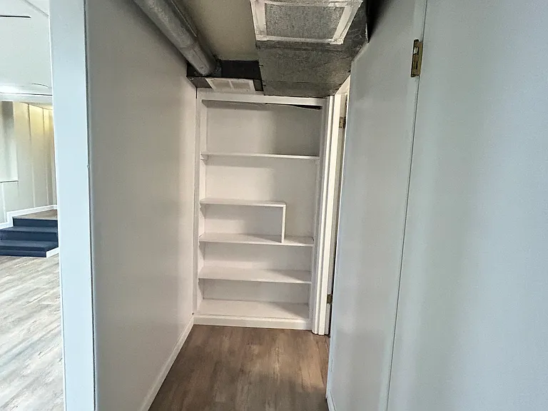 Hallway and book shelf (downstairs)