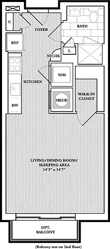 Floor plan Studio