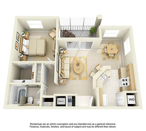 Floor plan A1 - Hollywood Beach