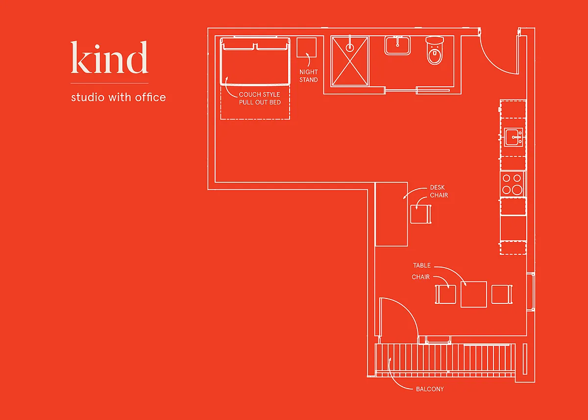 Floor plan Kind DT Studio Lg